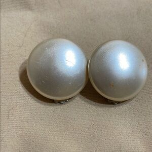 Vintage Pearl Clip-On Earrings